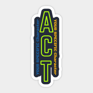 motivational text design Sticker